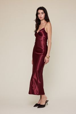 Esmé Bias Cut Satin Dress