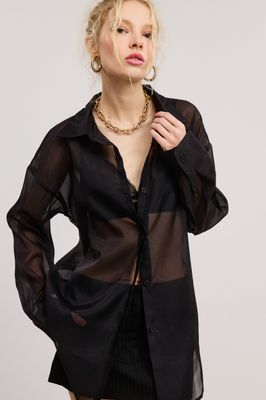 Midnight Muse Organza Blouse