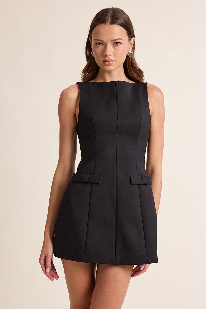 Portia Bow Mini Dress