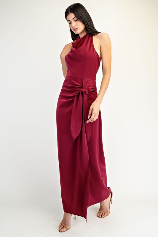 Veronica Satin Maxi Dress