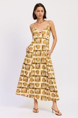 Shellbound Cotton Maxi Dress