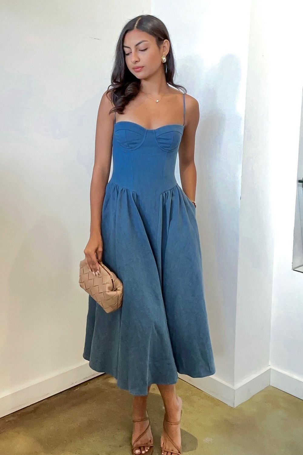 Penelope Denim Midi Dress