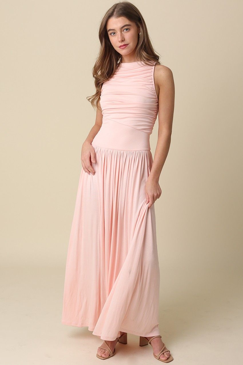 Caspiana Ruched Maxi Dress
