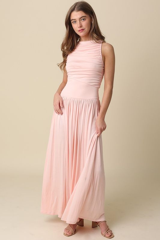 Caspiana Ruched Maxi Dress