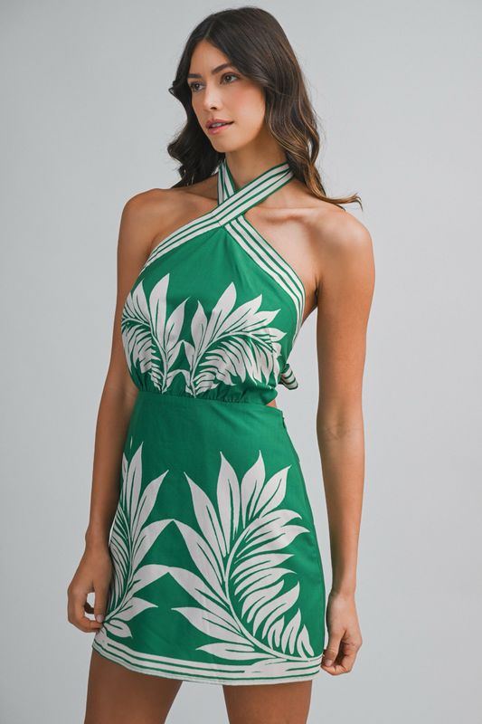 Tropical Solstice Mini Dress