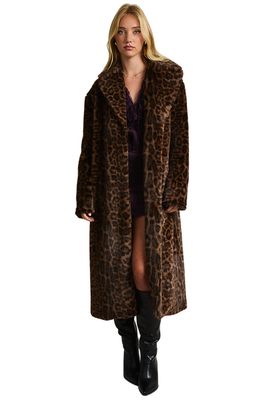 Primal Leopard Faux Fur Coat