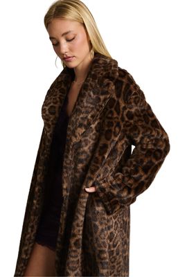 Primal Leopard Faux Fur Coat