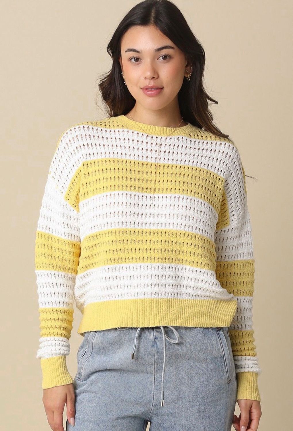 Beach Town Mesh Sweater