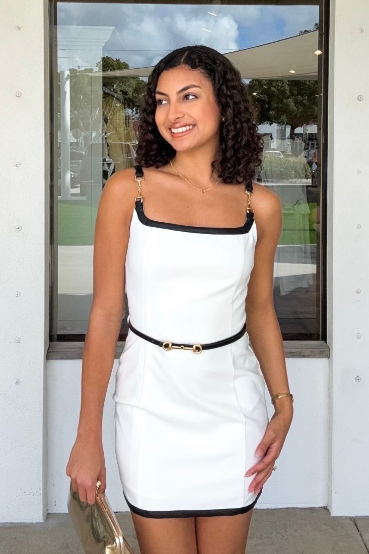 Estelle Belted Mini Dress