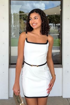 Estelle Belted Mini Dress