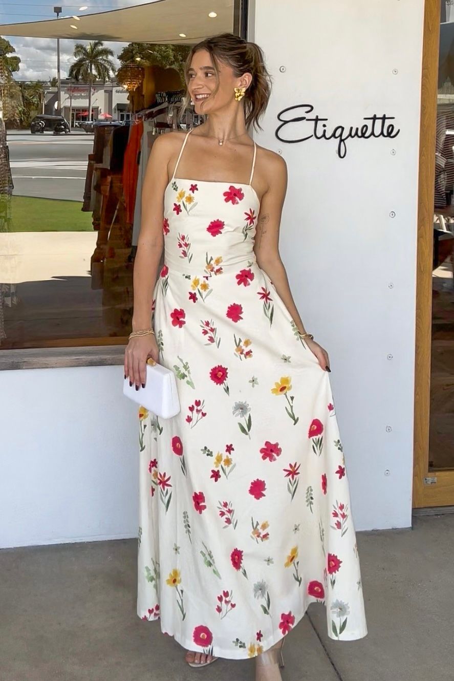Sunlit Flora Maxi Dress