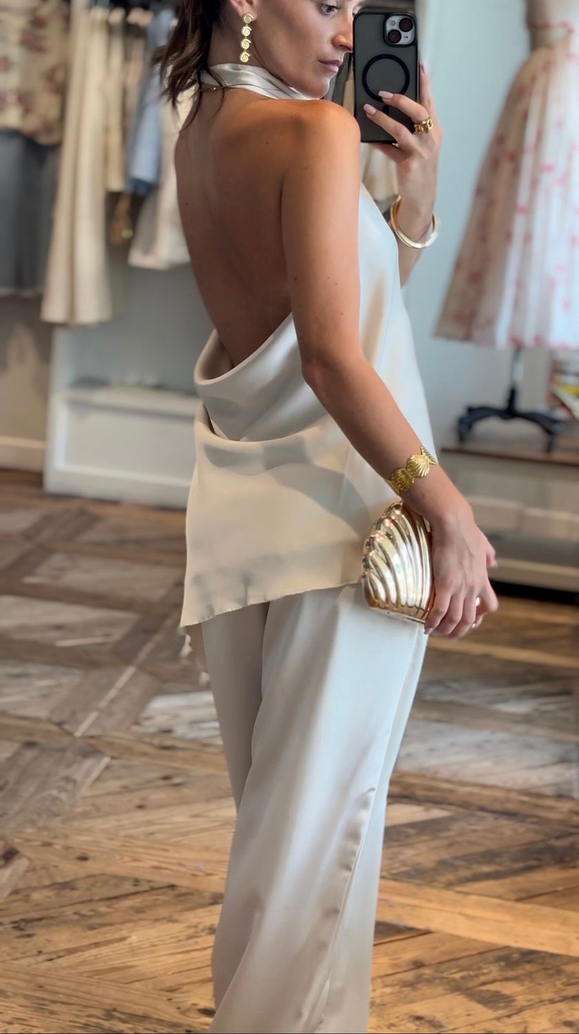 Luxe Satin Halter Top