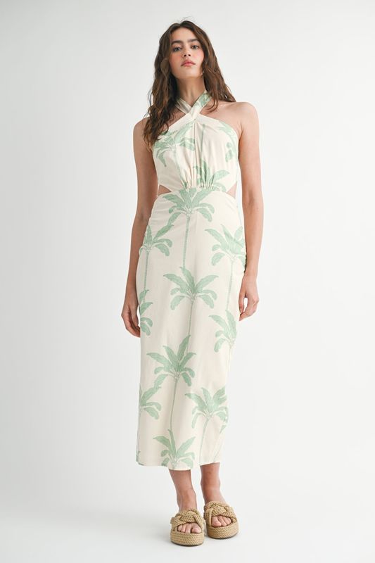 Palmera Halter Column Dress