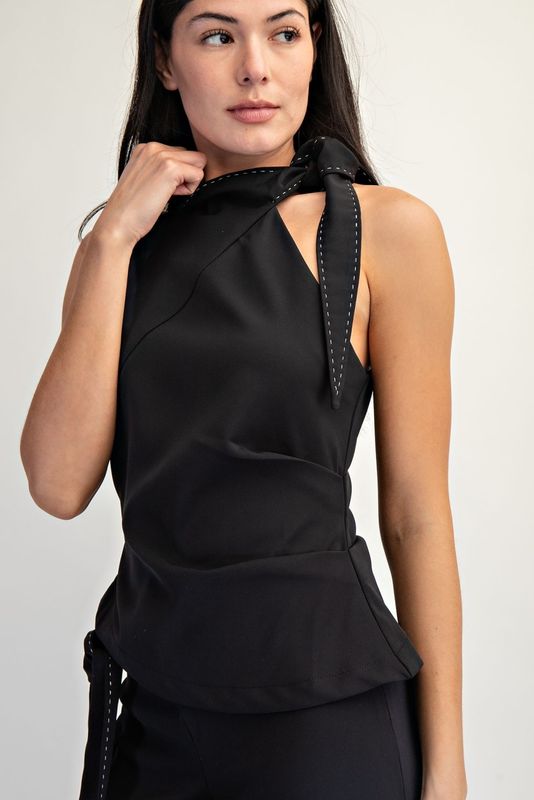 Arya Stitch Tie Top