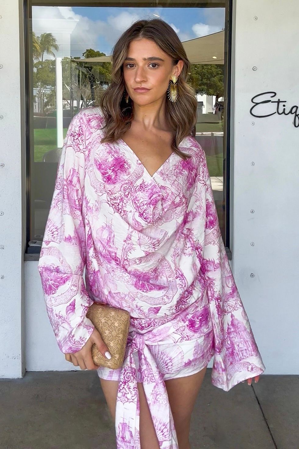 Ines Draped Mini Dress