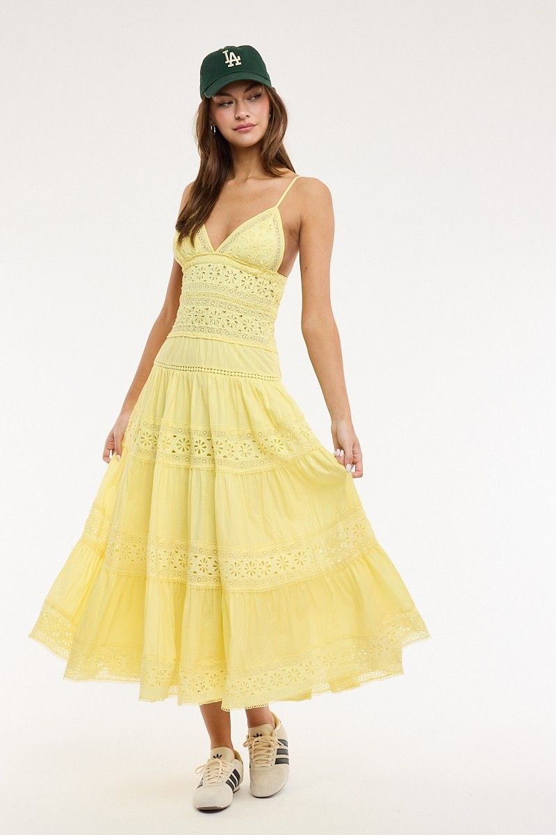 Amelia Eyelet Cotton Dress