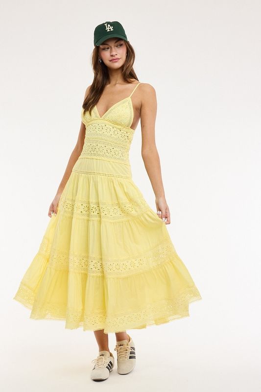 Amelia Eyelet Cotton Dress