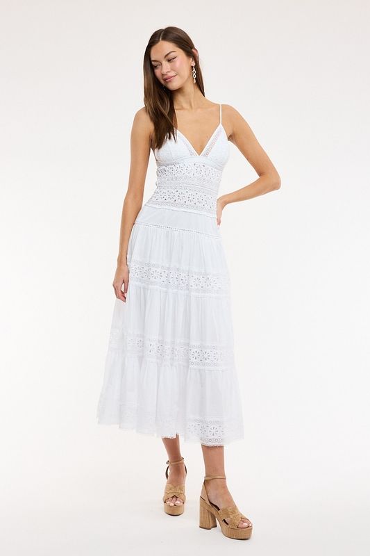 Amelia Eyelet Cotton Dress