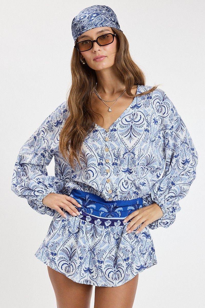 Indigo Boheme Mini Dress