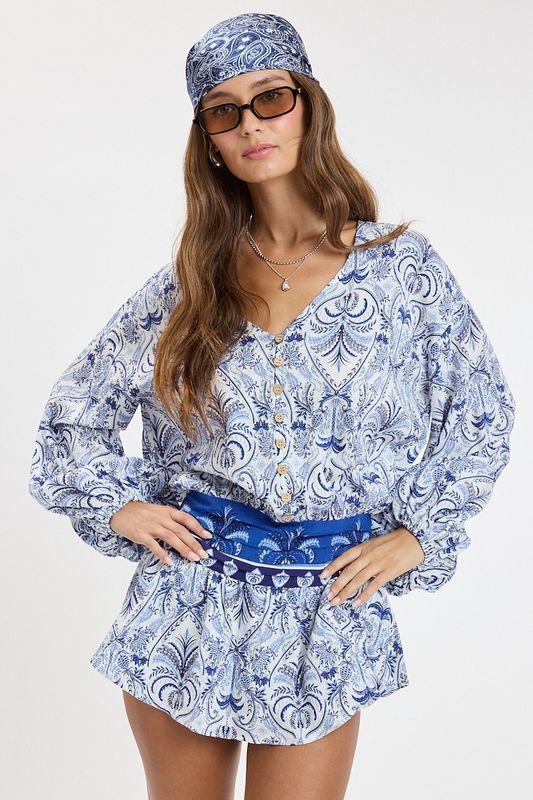 Indigo Boheme Mini Dress