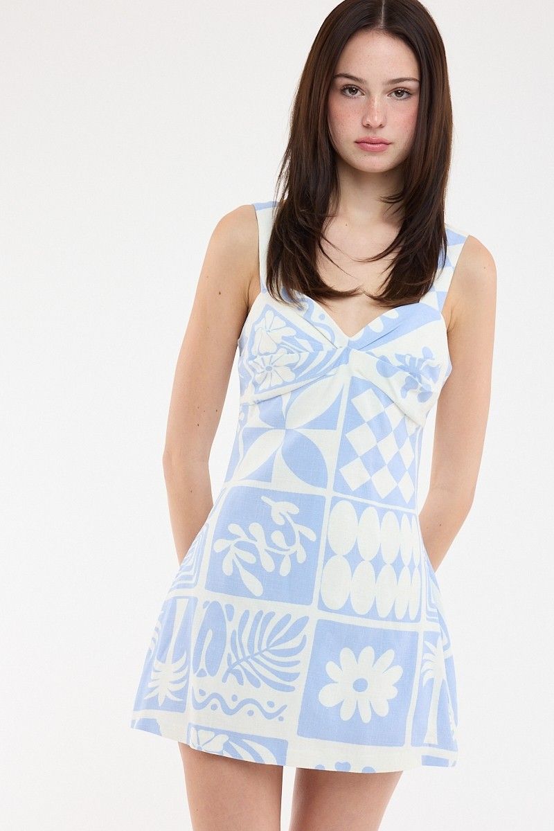 Pattaya Linen Blend Mini Dress