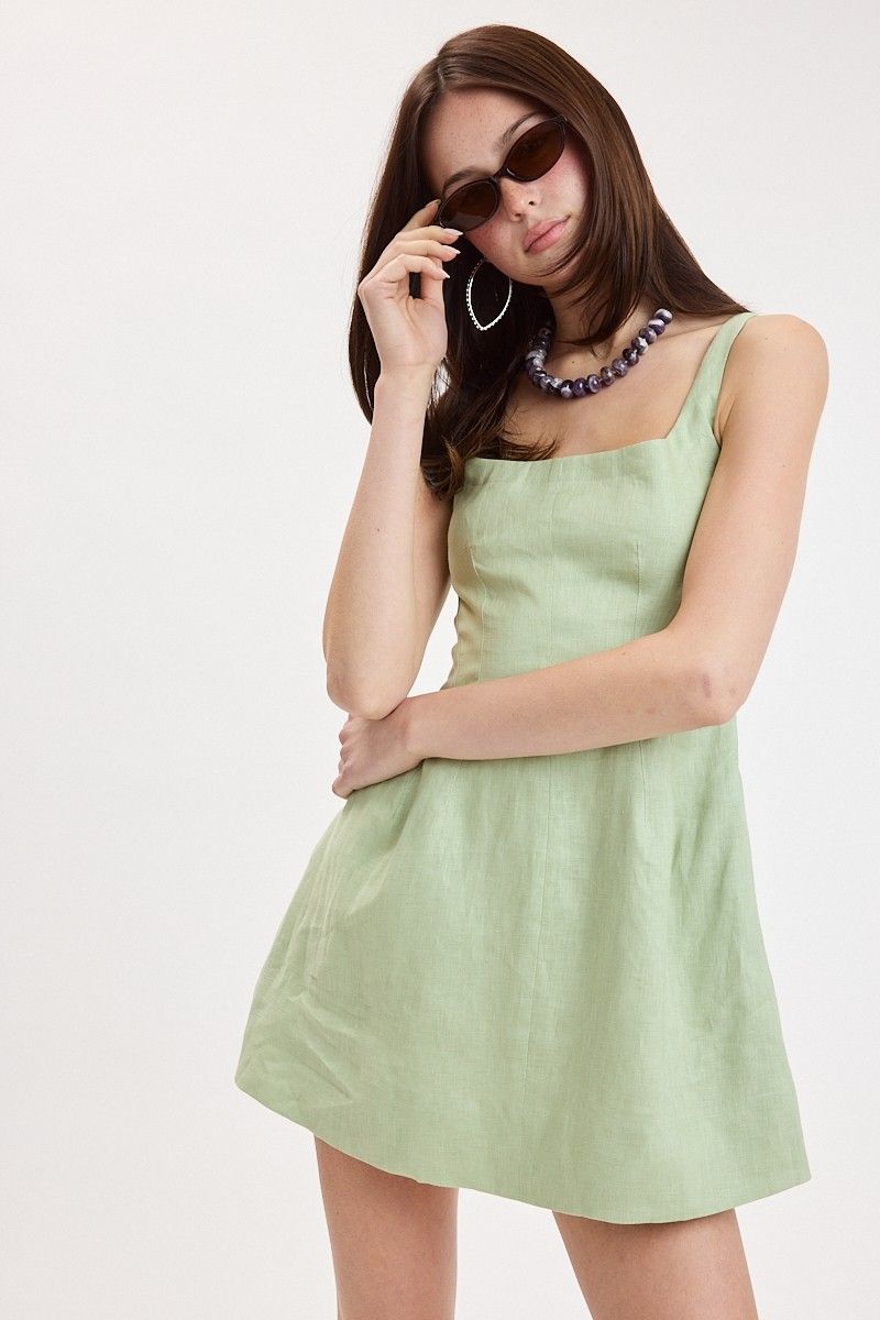 Serendipity Linen Mini Dress