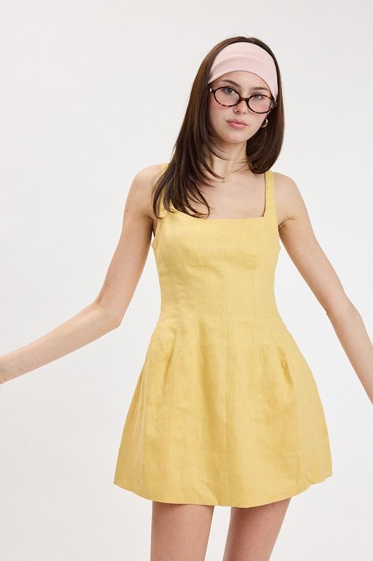 Serendipity Linen Mini Dress