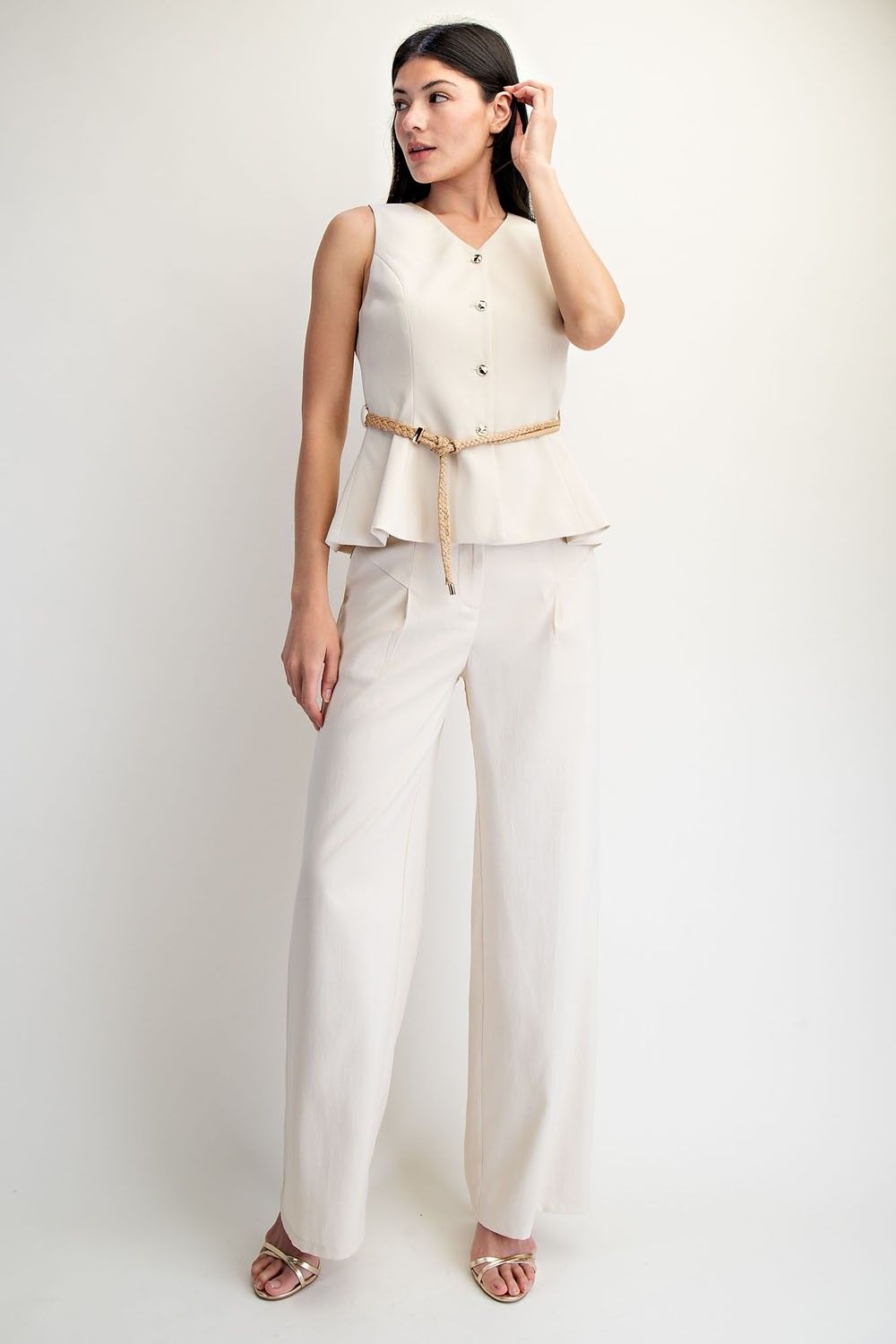 Costa Pleated Trousers