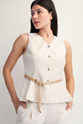 Costa Peplum Vest