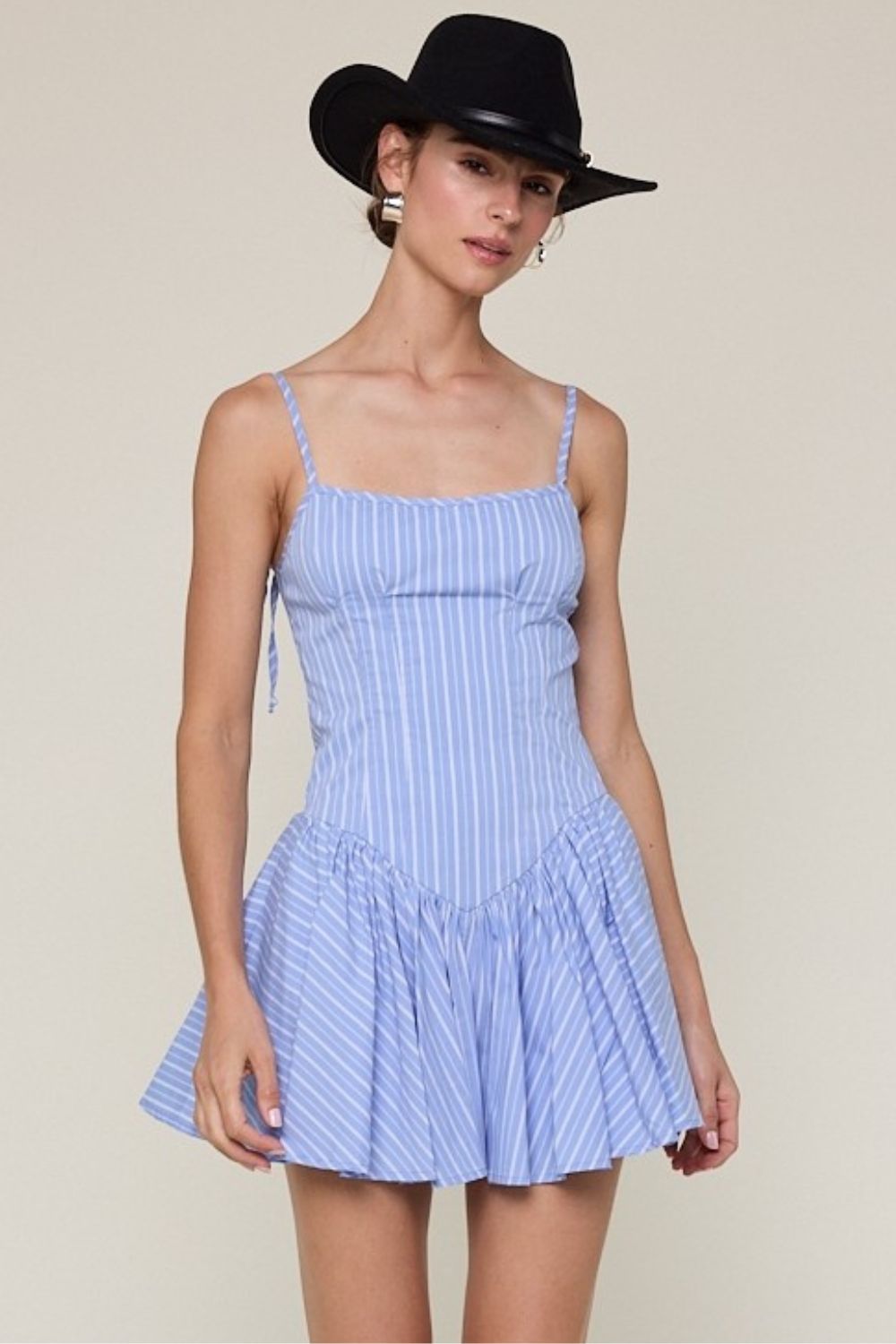 Peyton Pinstripe Mini Dress