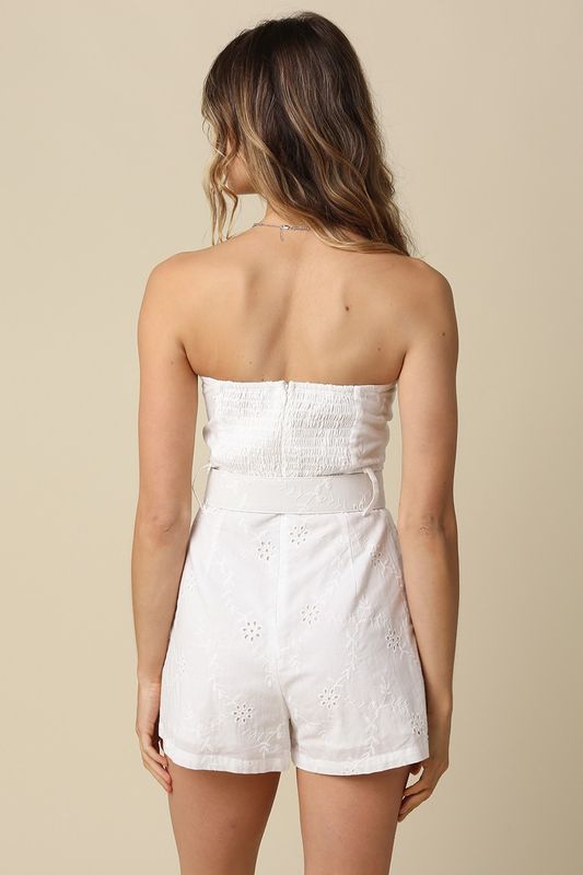 Brianna Cotton Eyelet Romper