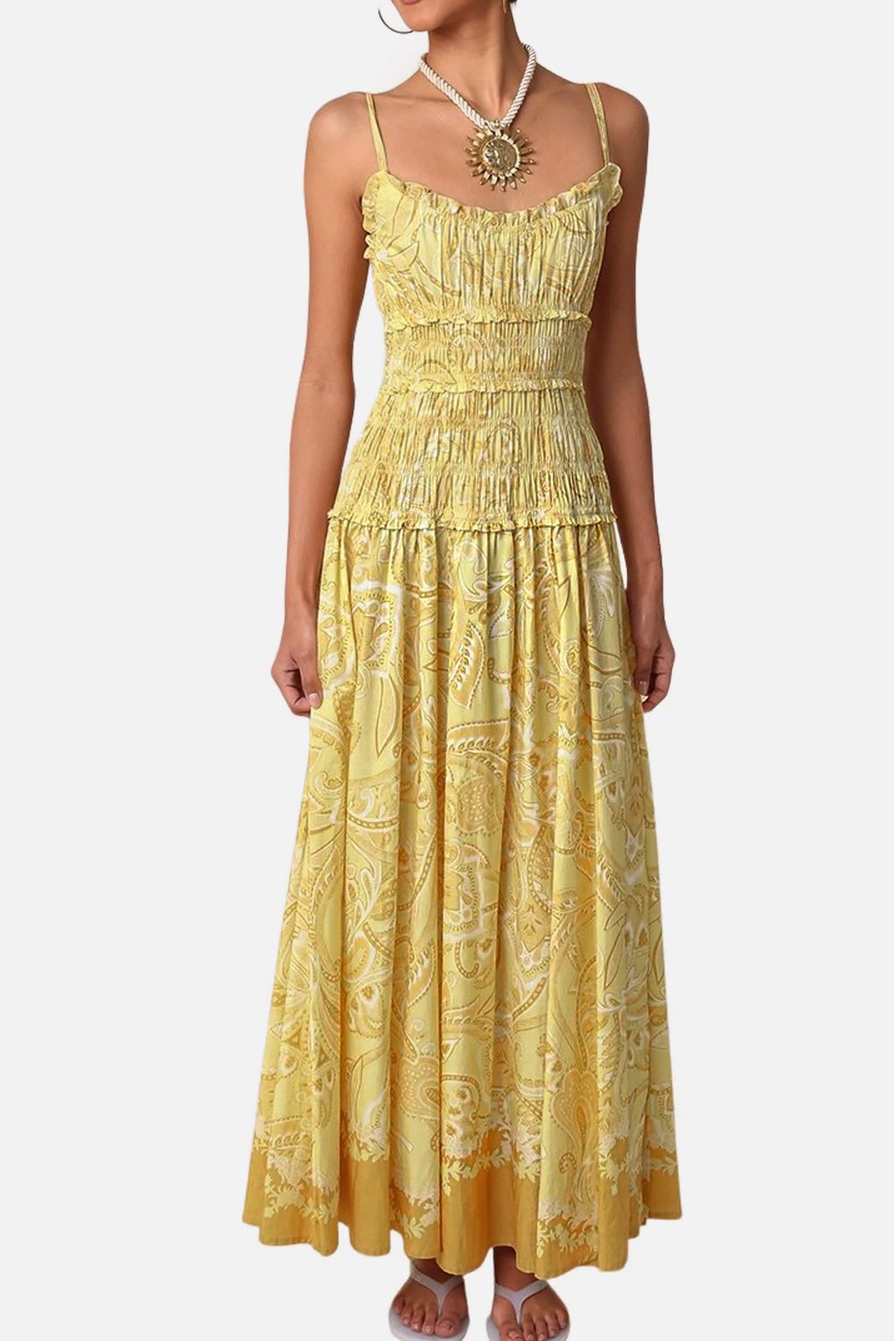 Limonata Paisley Cotton Maxi Dress