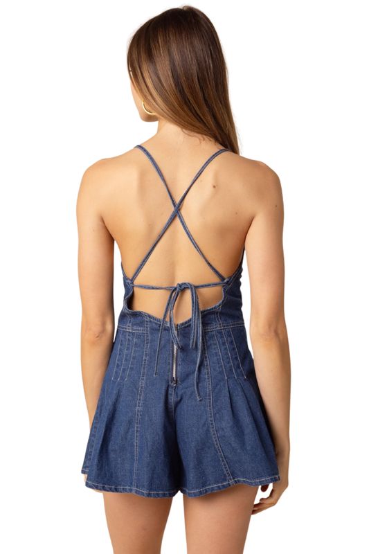 Delray Denim Romper