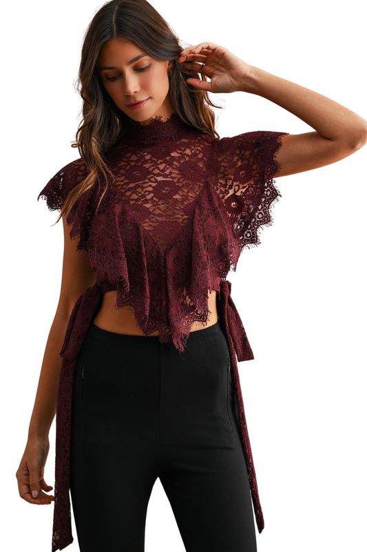 Isadora Ruffle Lace Top