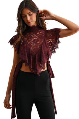 Isadora Ruffle Lace Top