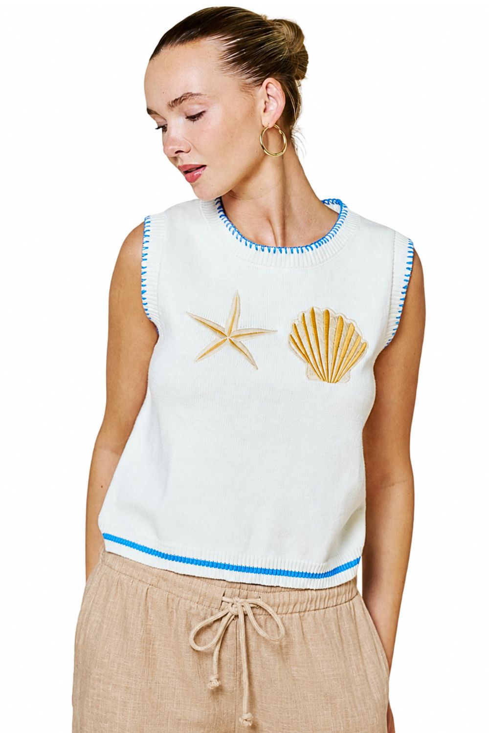 By the Sea Knit Vest