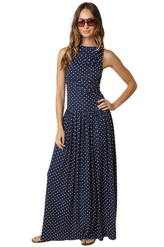 Sloane Polka Dot Maxi Dress