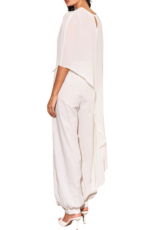 Ethereal Sheer Draped Top