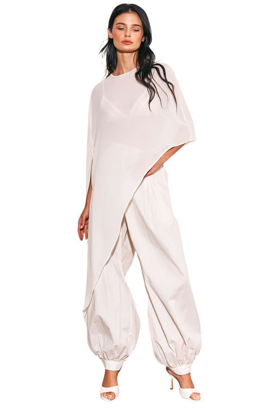 Ethereal Sheer Draped Top