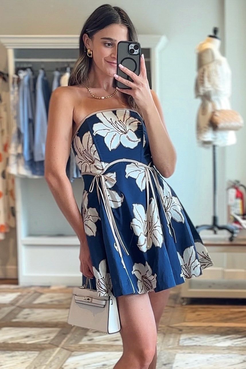 Hibiscus Coast Cotton Mini Dress