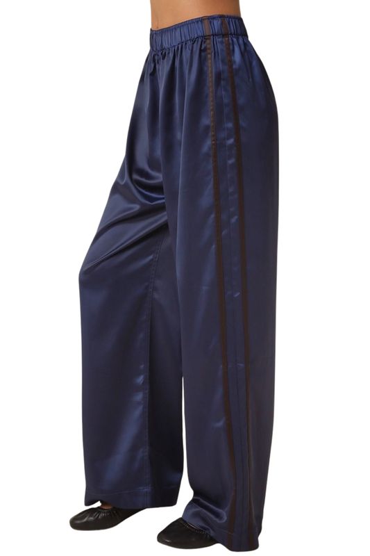 Satin Side Stripe Pants
