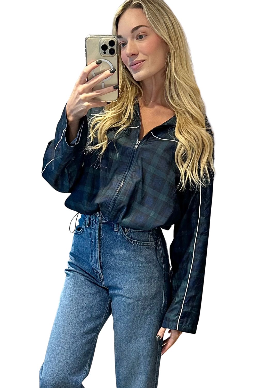 Newport Plaid Windbreaker