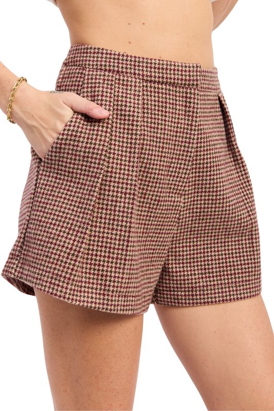 Halstead Houndstooth Trouser Shorts