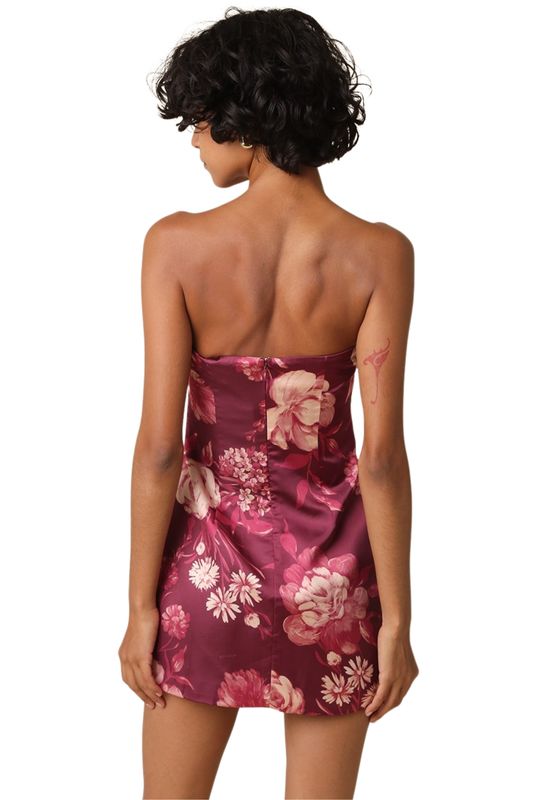 Flora Satin Mini Dress