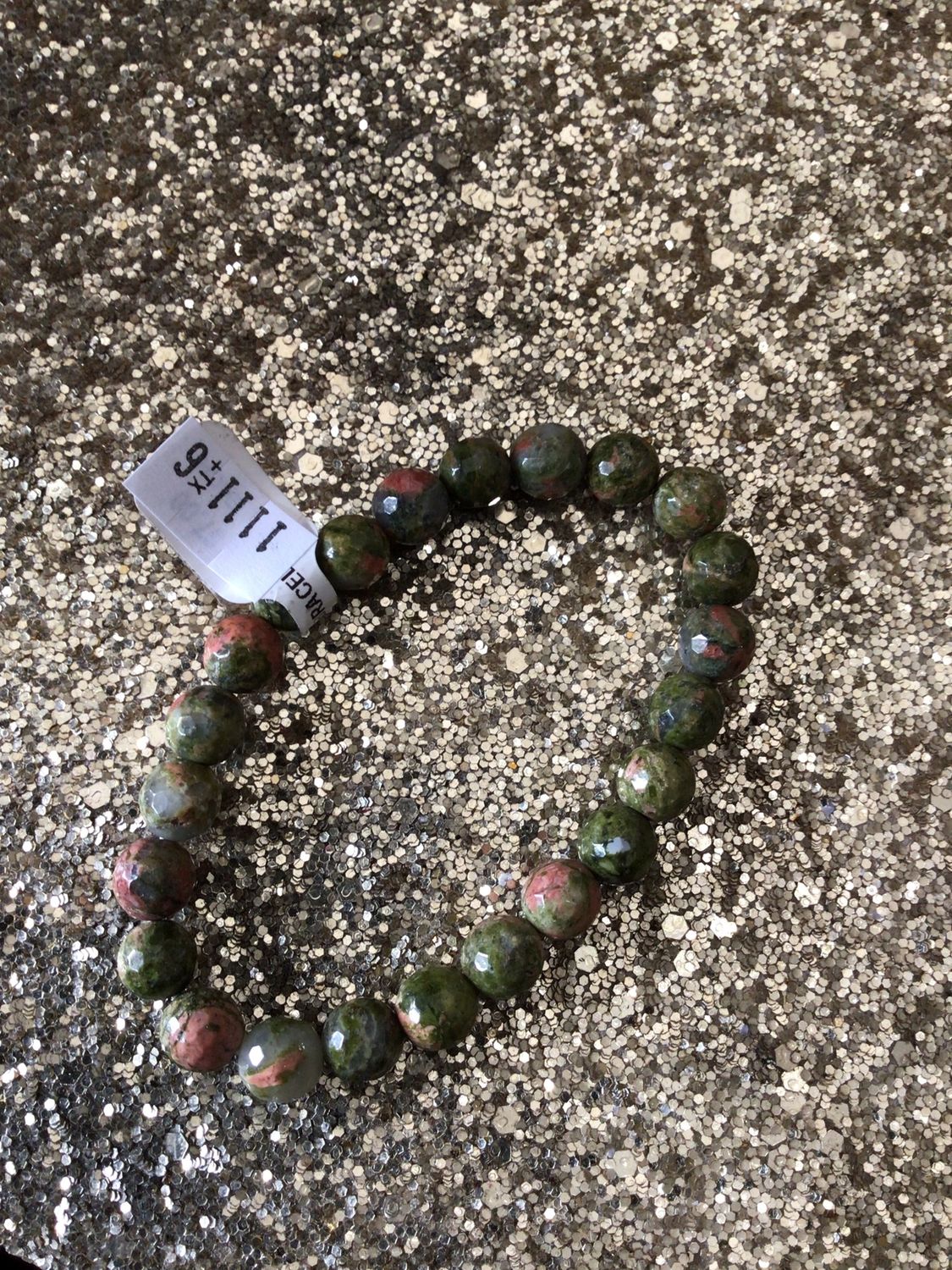 Unakite Bracelet (Faceted)