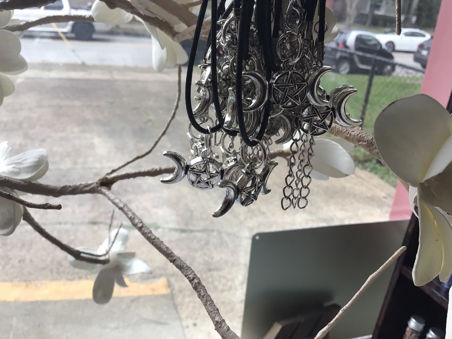 Triple Moon Pendent Necklace