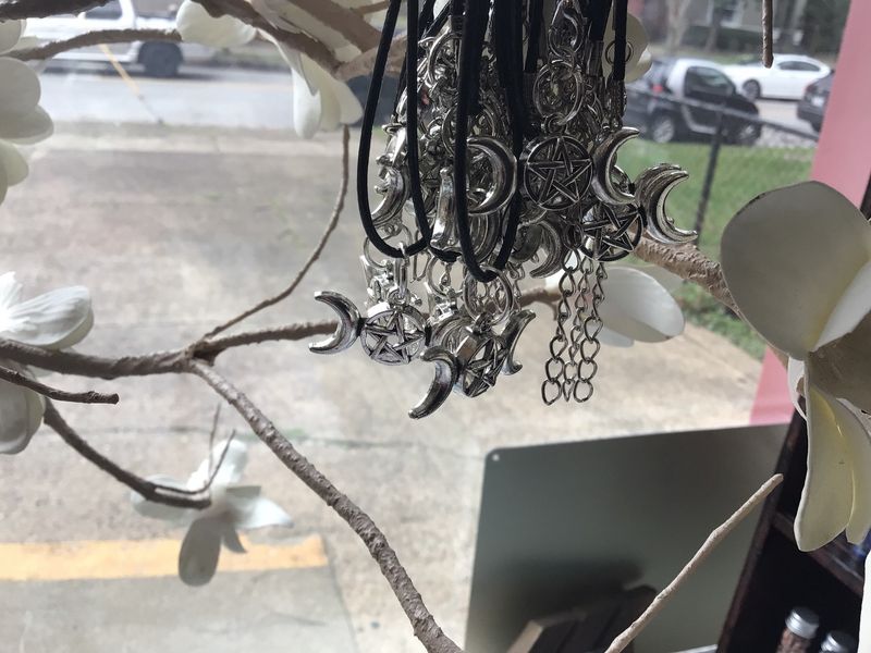 Triple Moon Pendent Necklace