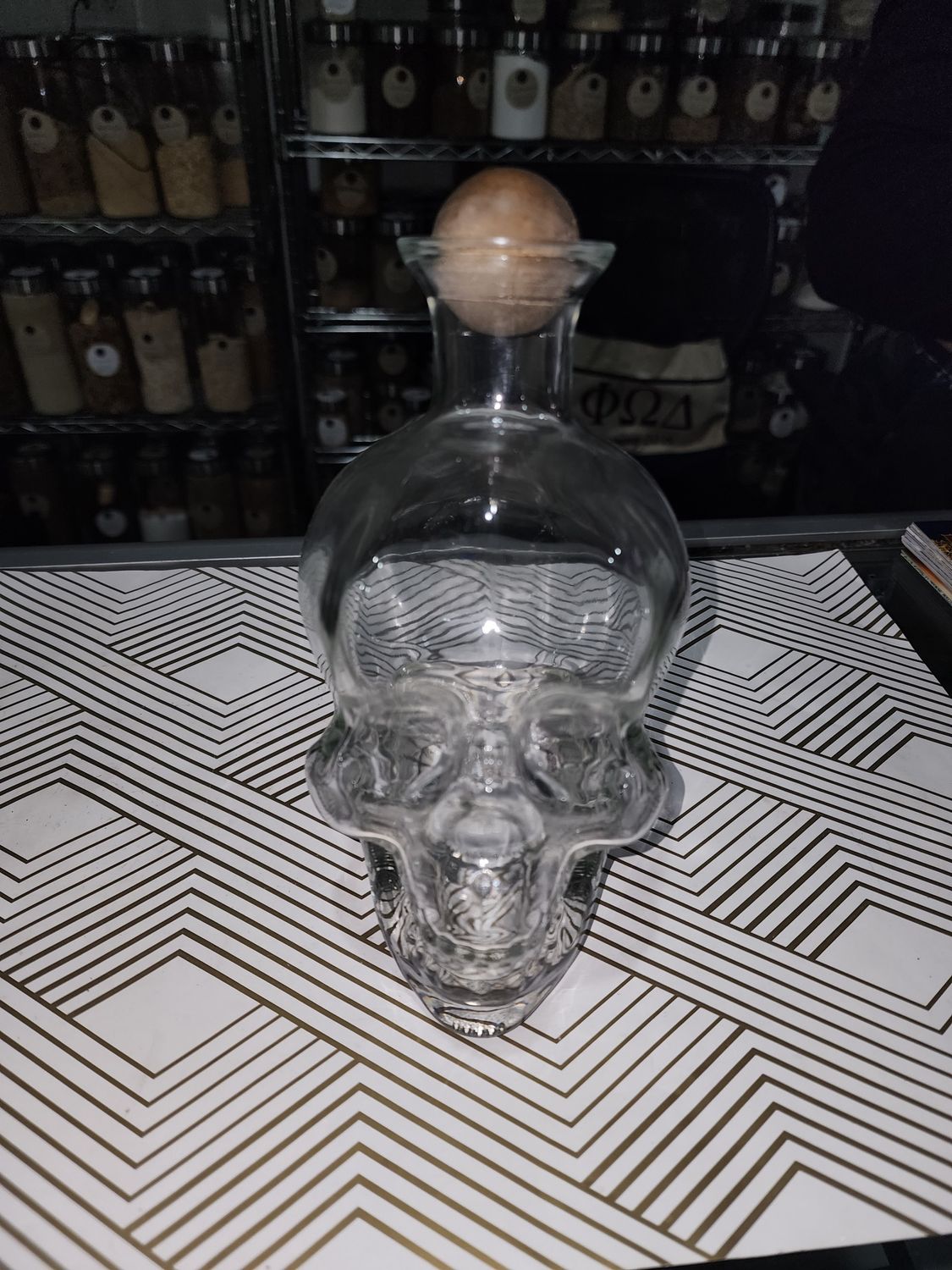 Skull Glass Jar