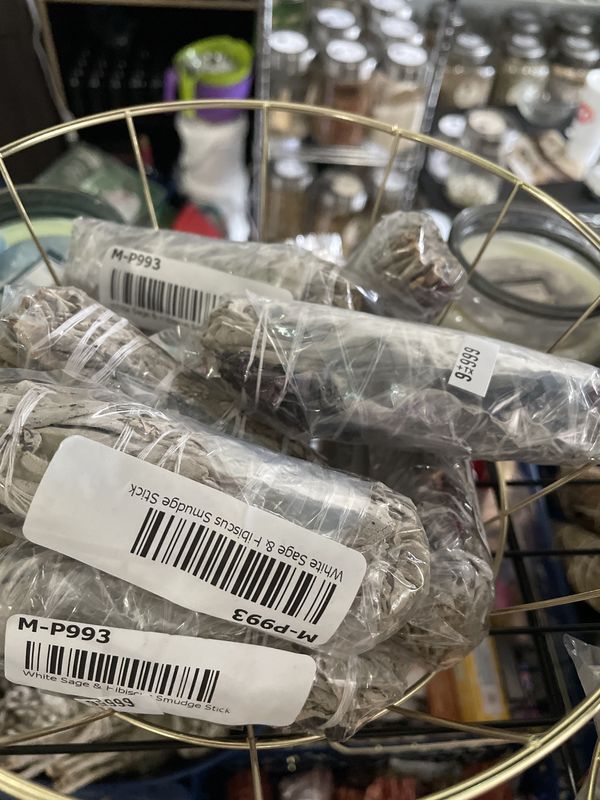 White Sage and Hibiscus 4"