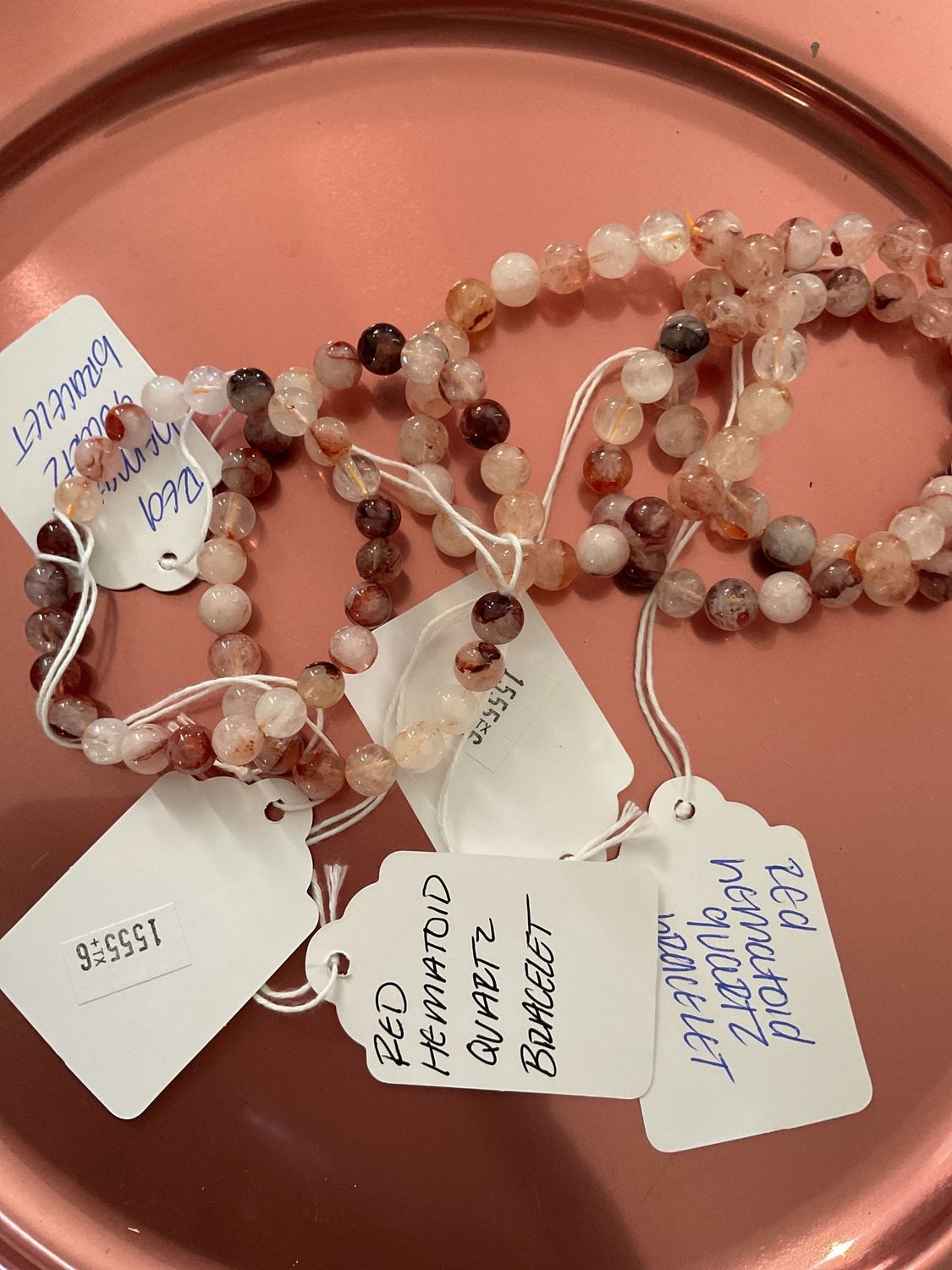 Red Hematoid Quartz Bracelet